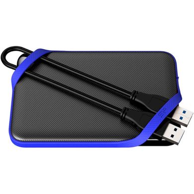 1TB Внешний жесткий диск Silicon Power 2.5" USB 3.2 1TB Armor A62 защита IPX4 Game Drive Black/Blue SP010TBPHD62SS3B