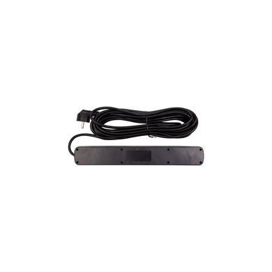 Мережевий фільтр PowerPlant YS-N6086/10c 10м, 3x0.75мм2, 6 розеток, 1xUSB, 2xType-C, 100% мідь Black EX610693