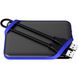 1TB Внешний жесткий диск Silicon Power 2.5" USB 3.2 1TB Armor A62 защита IPX4 Game Drive Black/Blue SP010TBPHD62SS3B