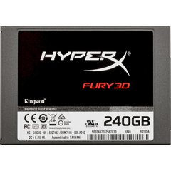 240GB Kingston HyperX Fury 3D Твердотельный накопитель SSD 2.5" SATAIII 3D TLC KC-S44240-6F