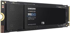 1ТB Твердотільний накопичувач SSD M.2 Samsung 990 EVO, PCIe 5.0, NV Me 990 EVO MZ-V9E1T0BW