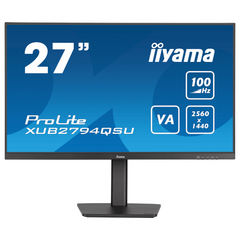 Монiтор IIYAMA 27" ProLite XUB2794QSU-B6 16:9,VA,2560х1440,1мс (MPRT),100 Гц,FreeSync,1xHDMI/1xDP/2xUSB3.2, SP2x2 Вт XUB2794QSU-B6