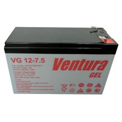 12V 7,5Ah Акумуляторна батарея Ventura гелева VG12-7,5 габариты (65x151x100) 2,35кг VG 12-7,5 Gel