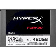 480GB Kingston HyperX Fury 3D Твердотельный накопитель SSD 2.5" SATAIII 3D TLC KC-S44480-6F