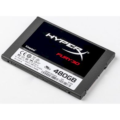 480GB Kingston HyperX Fury 3D Твердотельный накопитель SSD 2.5" SATAIII 3D TLC KC-S44480-6F