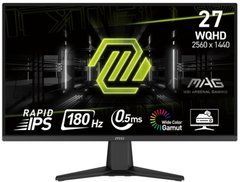 Монітор 27" MSI MAG 275QF IPS,WQHD (2560 x 1440), 0.5ms,180Hz,178/178/DP/2HDMI 9S6-3CE21M-012