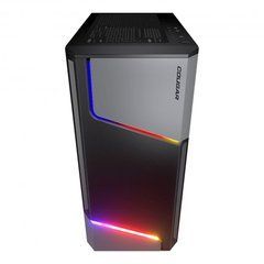 ATX без БЖ Корпус геймерський Cougar MX360 RGB 3xUSB, 2*3.5"+2*2.5", 2*120 RGB Fans, скляне вікно MX360 RGB
