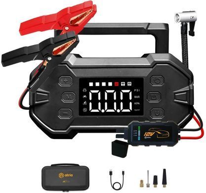 Автономний пусковий пристрій (бустер) ATRIA JS-A3000 Pump УМБ 3000A/20000mAh QC18W
