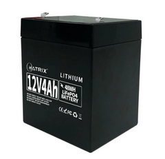 12.8V 4Ah Акумуляторна батарея LiFePo4 Matrix 51,2Wh (70*90*101мм) MLR 1204