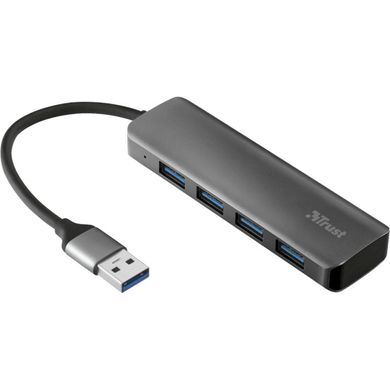 USB-хаб Trust Halyx Aluminium 4-Port USB-A 3.2 23327_TRUST