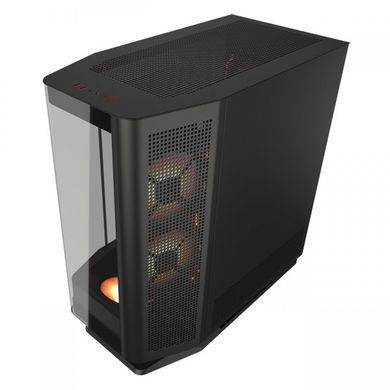 ATX без БЖ Корпус геймерський Cougar FV270 RGB Black, 3*120mm, 1*140mm, ARGB Fan Pre-installed, Type-C x1, USB3.0 x2, Audio x1