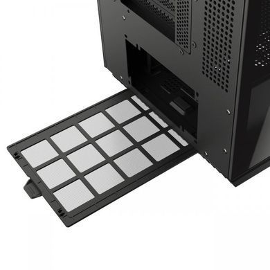 ATX без БЖ Корпус геймерський Cougar FV270 RGB Black, 3*120mm, 1*140mm, ARGB Fan Pre-installed, Type-C x1, USB3.0 x2, Audio x1