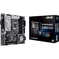 PRIME Z590M-PLUS Материнcька плата ASUS s1200/4DDR4/DP/HDMI/DVI/4PCIe/ 3M.2 90MB1690-M0EAY0