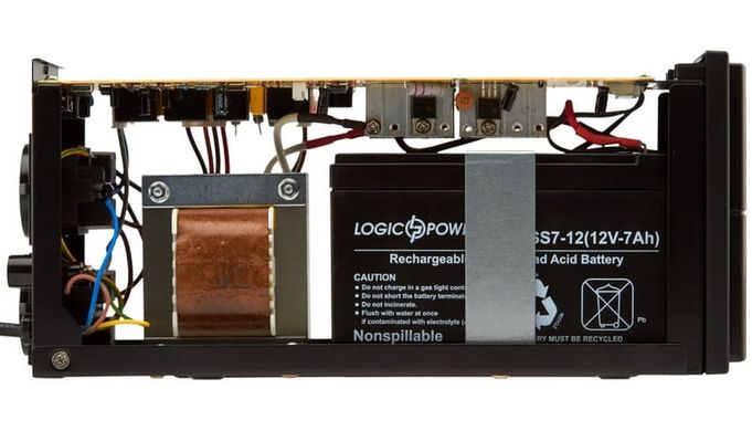 625VA ДБЖ LogicPower LPM-U625VA,Line-Interactive, AVR, 2 x евро, USB, металл LP3404