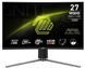 Монітор 27" MSI MAG 27CQ6PF VA,WQHD(2560 x 1440) Curved 1500R,0.5ms,180Hz,178/178 /DP/2HDMI 9S6-3CD94M-012