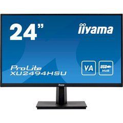 Монiтор IIYAMA 23.8" XU2494HSU ProLite 16:9/VA/FHD 3 mc, 75 Гц,1xVGA, 1xHDMI, 1xDP, 2xUSB 2.0, SP XU2494HSU-B1