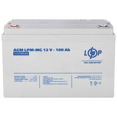12V 100Ah Акумуляторна батарея LogicPower (LPM-MG 12 - 100 AH) AGM мультигель LP3877