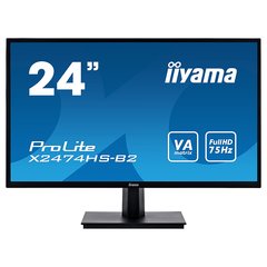 Монiтор IIYAMA 23.6" ProLite X2474HS-B2 VA, VGA, HDMI, DP, SP X2474HS-B2
