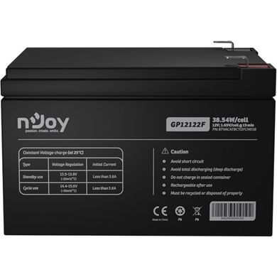 12V 12Ah Акумуляторна батарея NJOY GP12122F BTVACATBCTI2FCN01B