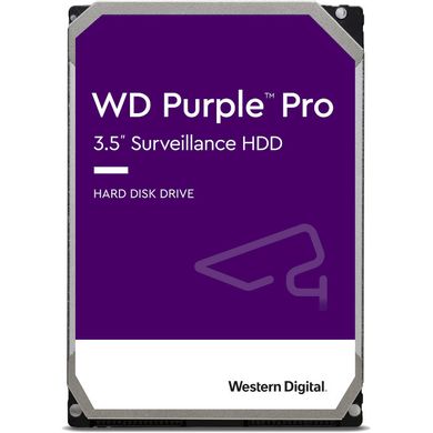 8Tb Жорсткий диск для відеоспостереження WD 3.5'' Purple Pro (256MB, 7200 RPM, SATA 6 Gb/s) WD8001PURP