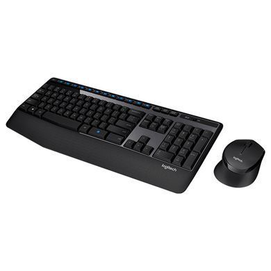 Комплект (клавиатура, мышь) беспроводной Logitech MK345 Combo Black USB 920-008534