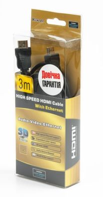 HDMI 3м Кабель Viewcon VD157 M/M, v1.4, пакет VD 157-3м