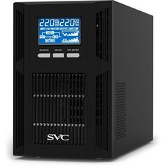 1000VA Джерело безперебійного живлення SVC PT-1KF-LCD 1000VА/1000W On-Line (під зовнішню батарею 36V) PT-1KF-LCD