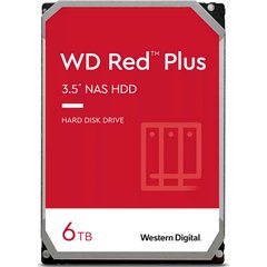 6TB Жорсткий диск WD 3.5" SATA 3.0 5400 128MB Red Plus NAS WD60EFZX