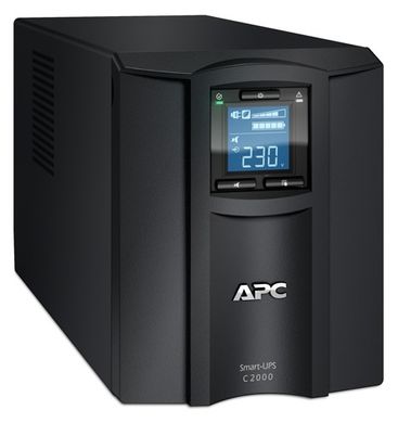 2000VA APC Smart-UPS C 2000VA LCD (тип Line-Interactive;2000ВА /1300 Вт;8 розетки IEC 320 c бат. питанием;Выход -синусоида;LCD-дисплей;вес 27 кг) SMC2000I