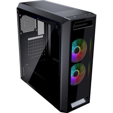 ATX без БЖ Корпус геймерський Cougar MX350 RGB 2*3.5"+2*2.5", 2*120 RGB Fans, стеклянное окно MX350 RGB