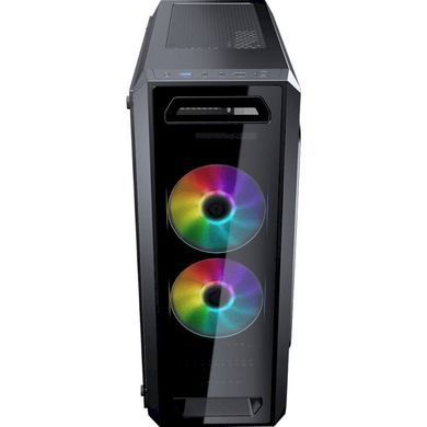 ATX без БЖ Корпус геймерський Cougar MX350 RGB 2*3.5"+2*2.5", 2*120 RGB Fans, стеклянное окно MX350 RGB