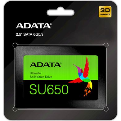 512GB ADATA Твердотельный накопитель SSD SATA 2.5" SU650 TLC ASU650SS-512GT-R
