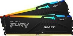 DDR5 4800 32GB KIT (16GBx2) Пам'ять до ПК Kingston FURY Beast RGB KF548C38BBAK2-32