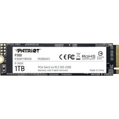 1TB Patriot Твердотільний накопичувач SSD M.2 2280 NVMe PCIe 3.0 4x P300 P300P1TBM28