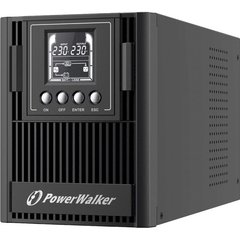 1000VA ДБЖ PowerWalker VFI 1000 AT (online) Tower,чиста синусоїда,1000VA/900W, batt (Yuasa or CSB) -2x 12V/9Ah, 3x C14 Schuko, USB з HID, RS-232, Extension 10122180