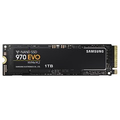 1TB Samsung Твердотельный накопитель SSD M.2 Samsung 1TB 970 EVO NVMe PCIe 3.0 4x 2280 V-NAND 3-bit MLC MZ-V7E1T0BW