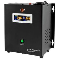 800VA ДБЖ LogicPower LPY-W-PSW-800VA+ (560Вт)5A/15A,чиста синусоїда 12V,настінний LP4143