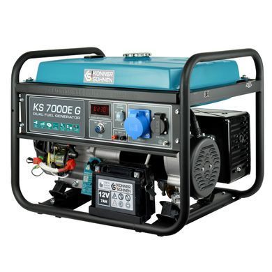 Генератор газобензиновий Konner&Sohnen KS 7000E G, 230В, 5.5кВт, електростартер, 77.2кг KS7000EG