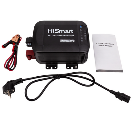 Зарядний пристрій для акумуляторів HiSmart 12V 20A GEL,AGM,LiFePO4 NV822713