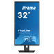Монiтор IIYAMA 31.5" ProLite XB3270QS-B5 16:9 IPS, 2560х1440, 4 мс, 1xDVI- DL/1xHDMI/1xDP, SP (3 Вт+3 Вт), HAS XB3270QS-B5