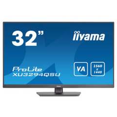 Монiтор IIYAMA 31.5" ProLite XU3294QSU-B1 16:9,VA,2560х1440,4мс,75 Гц,1xHDMI/1xDP/2xUSB3.0,SP 2x2W XU3294QSU-B1