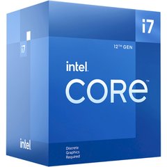 LGA1700 Процесор Intel Core i7-12700F 2.1(4.9)GHz (25MB, Alder Lake, 65W, S1700) w/o graphics box BX8071512700F