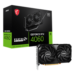 Відеокарта MSI GeForce RTX 4060 8GB GDDR6 VENTUS 2X BLACK OC 912-V516-208