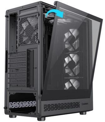 ATX без БЖ Корпус GAMEMAX Storm 2 AB загартоване скло ,1*usb 3.0+1*usb 2.0, 6 FAN Storm 2 AB Black