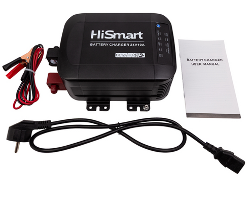 Зарядний пристрій для акумуляторів HiSmart 24V 10A GEL,AGM,LiFePO4 NV822720