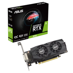 Відеокарта ASUS RTX3050-O6G-LP-BRK NVIDIA RTX 3050/DUAL/OC/LP/BRK/6GB/GDDR6 90YV0KQ0-M0NA00