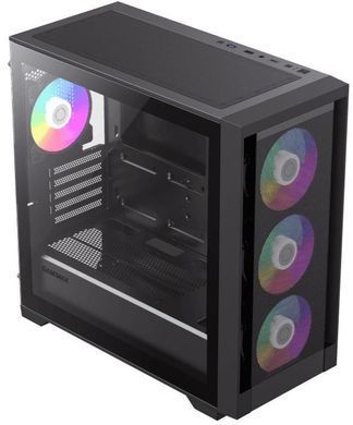 mATX без БЖ Корпус GameMax Defender MB сітка,закалене скло Defender MB Black