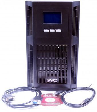 2000VA Джерело безперебійного живлення SVC PT-2KF-LCD 2000VА/2000W On-Line (під зовнішню батарею 72V) PT-2KF-LCD