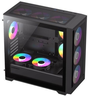 mATX без БЖ Корпус GameMax Defender MB сітка,закалене скло Defender MB Black