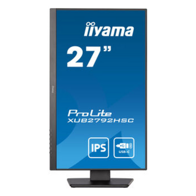 Монiтор IIYAMA 27" ProLite XUB2792HSC-B5 16:9,IPS,1920х1080, 4мс,75 Гц, 1xHDMI/1xDP/1xUSB TypeC (до 65 Вт)/2xUSB3.2, SP2 XUB2792HSC-B5